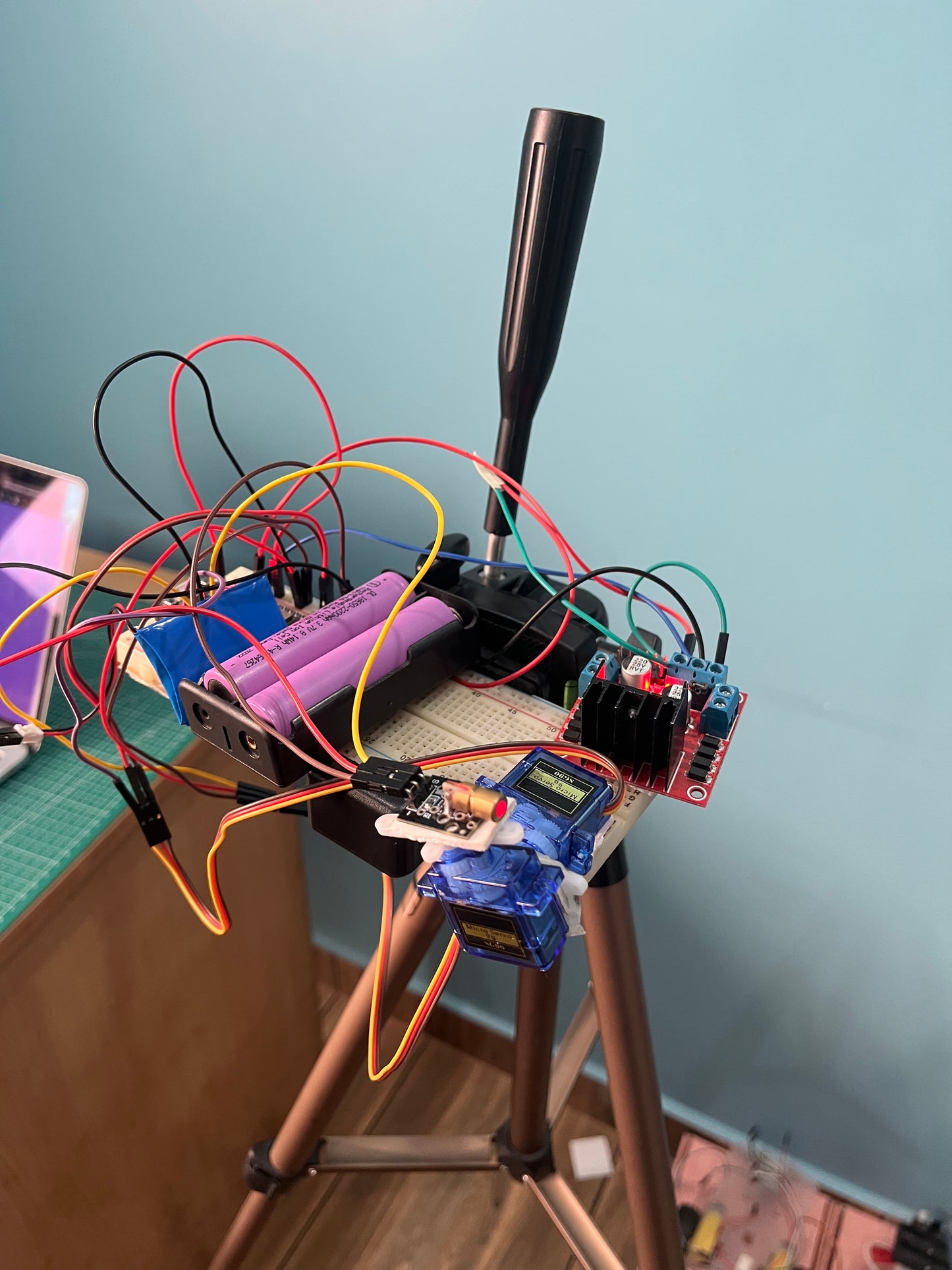 ESP32 Smart Laser Turret with Remote Control